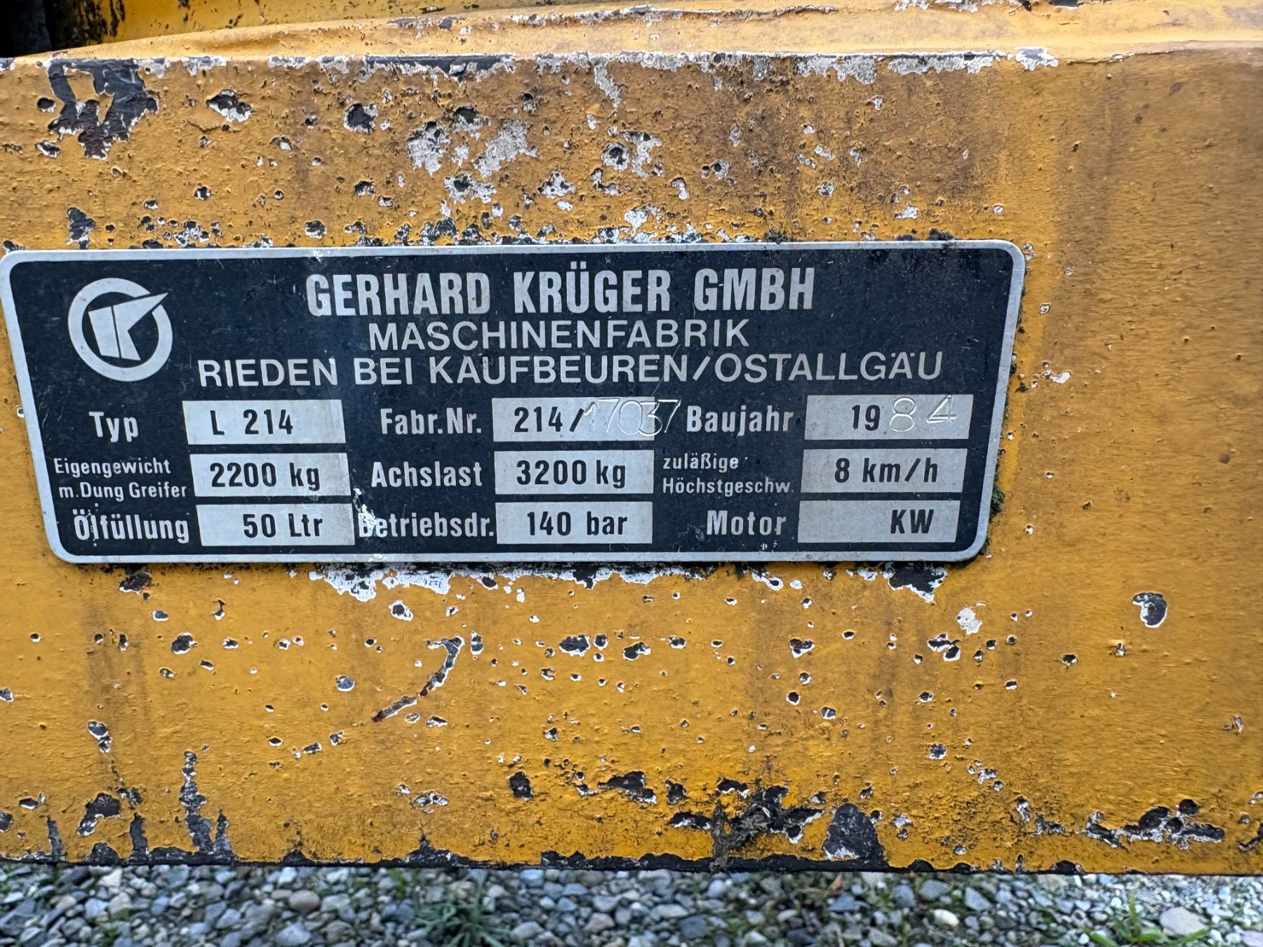 Kräne: Mistkran Krüger – Gebraucht aus Lätti von baumi02 2