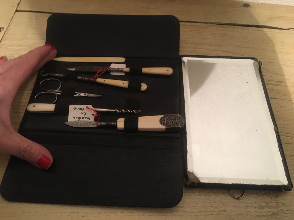 Vanity vintage 1900/ Kosmetik Koffer/ necessaire toilette 6