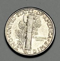 Pièce de monnaie unz.  10 cents US Mercury Dime 1926 argent