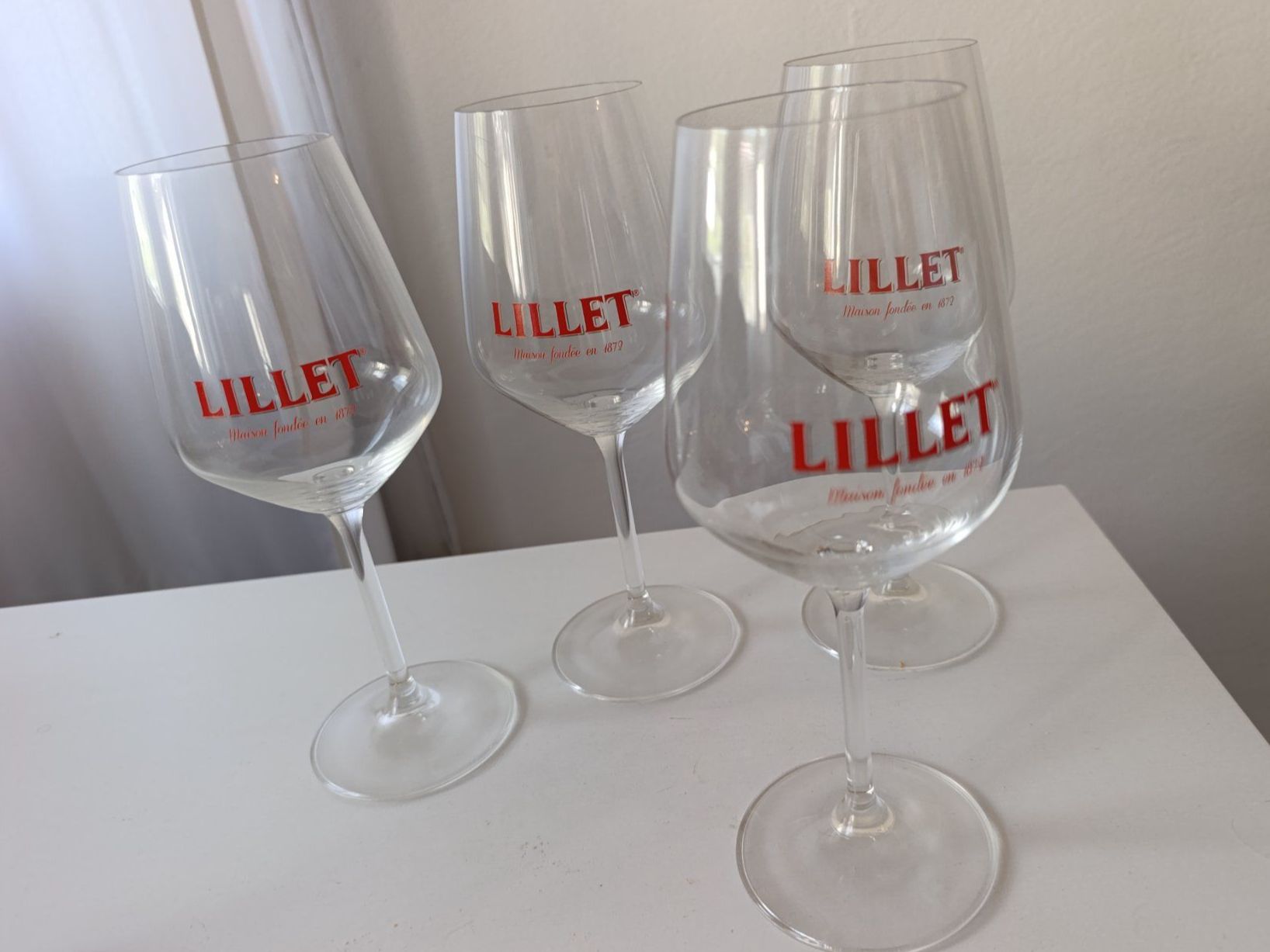 Bicchieri: 4 Lillet Gläser /Apéro- / Weingläser – Nuovo (secondo la descrizione) da Silvaplana venduto da Suomi3101 1