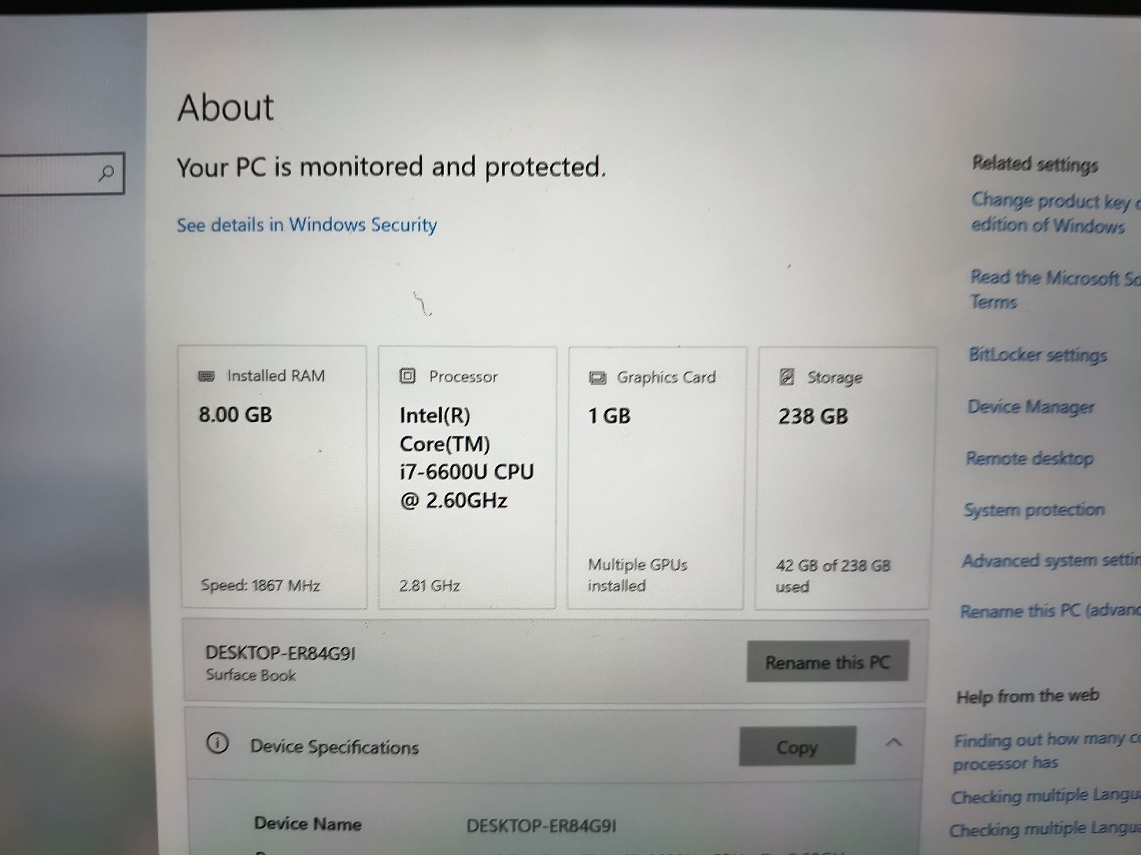 Microsoft Notebooks: Microsoft Surface Book 8GB RAM 256GB SSD i7 - Expanded Panel – Defekt aus Zürich von TrainLine 5
