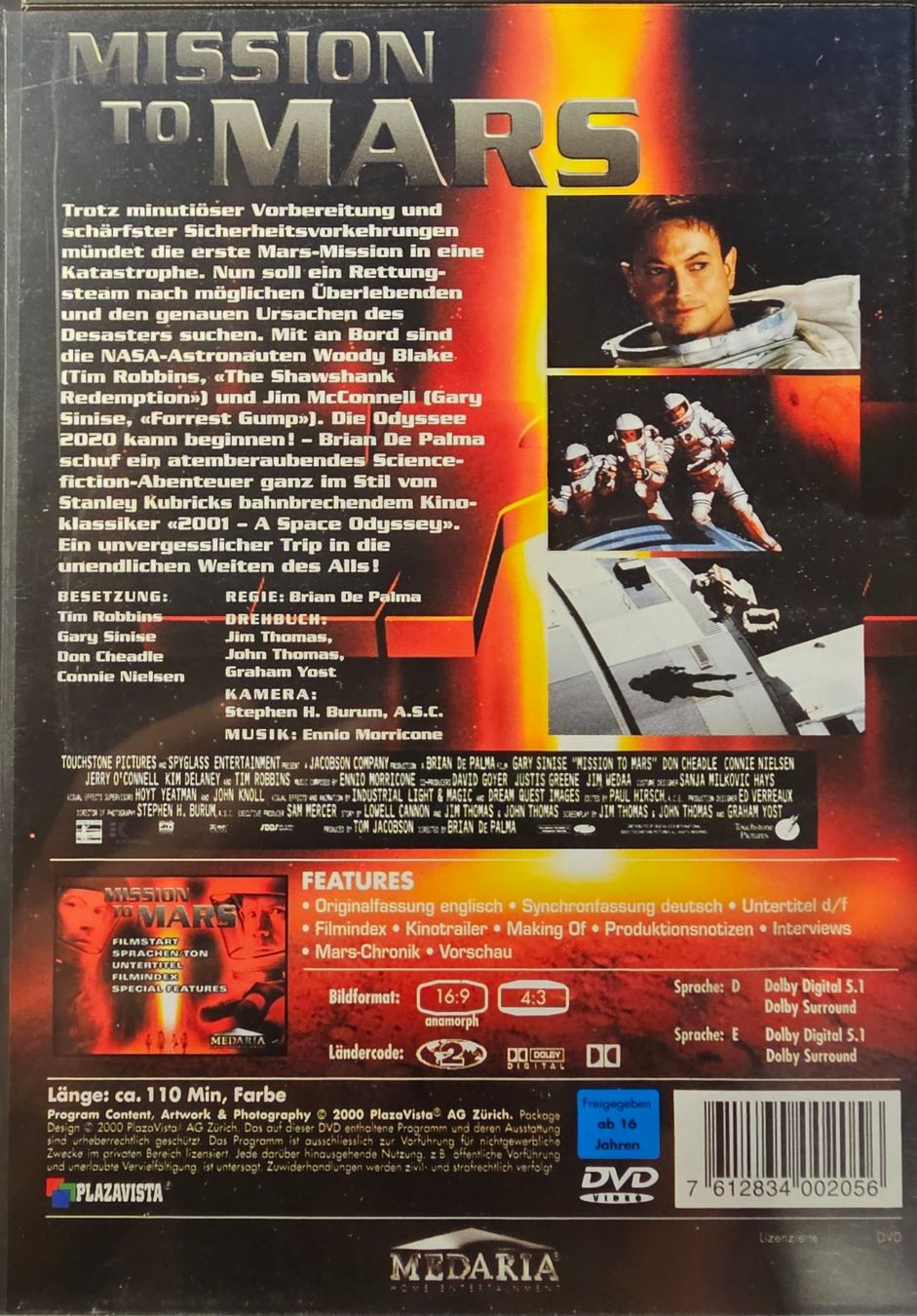 Alle DVDs: Mission To Mars – Gebraucht aus Wahlen b. Laufen von Cg10 1