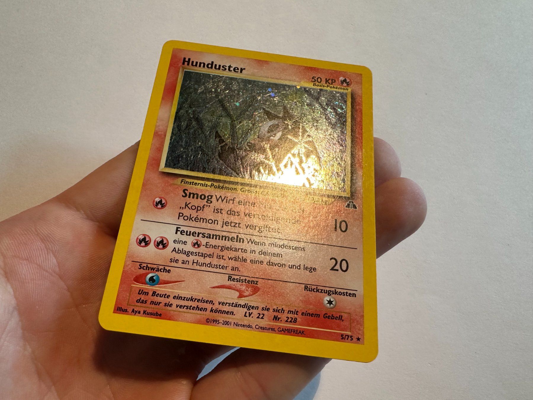 Pokémon Carte collezionabili: Hunduster holo Neo Entdeckung DE – Usato da Hagendorn venduto da Pokecollectorch 4