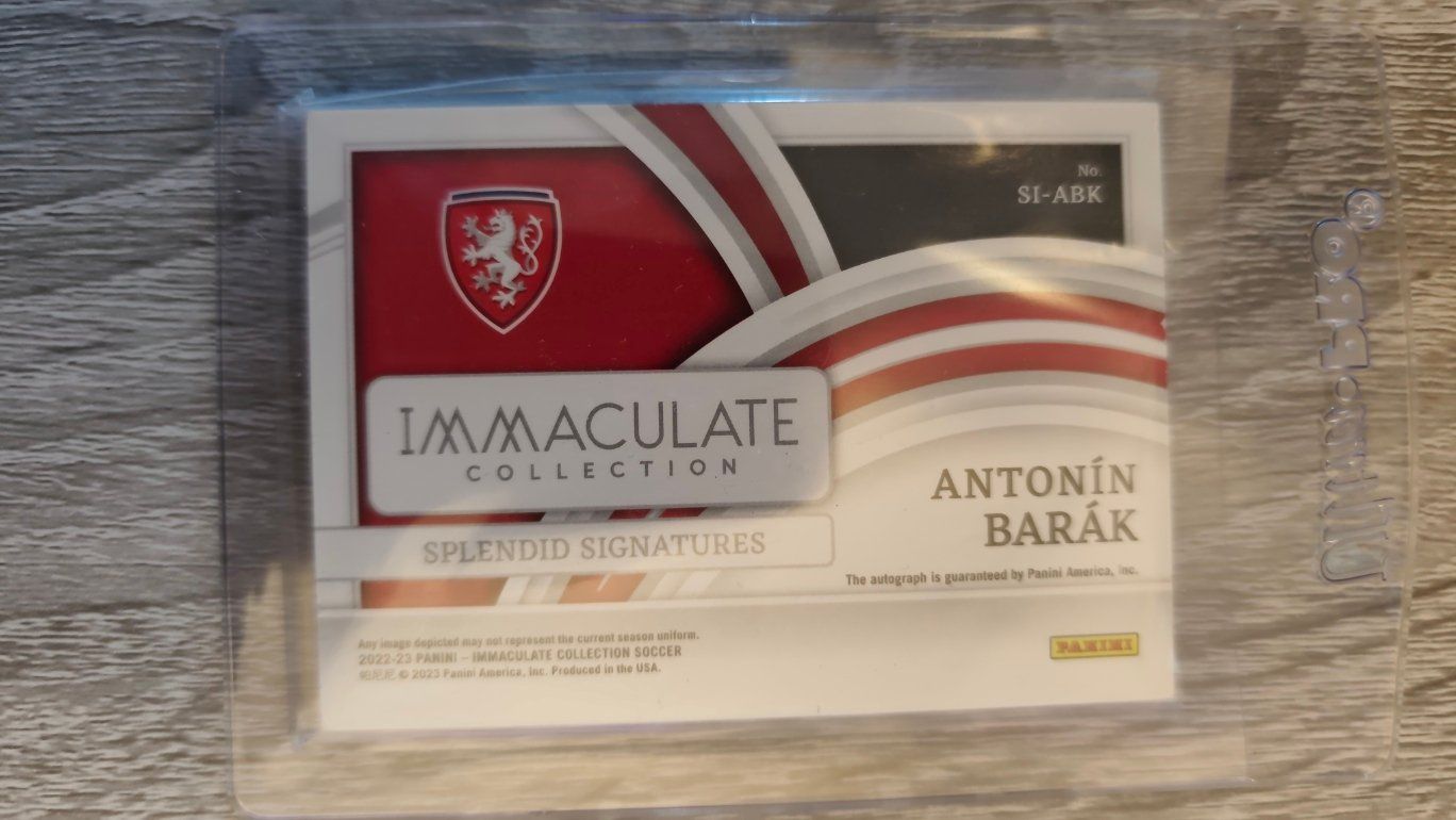 Panini Carte collezionabili: Panini Immaculate 22/23 Antonin Barak /82 mit Autogramm – Usato da St. Gallen venduto da RudyundFloydCards 1