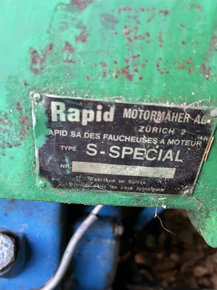 Rapid Tutte le macchine: Rapid S-Special Motormäher mit Anhänger - ein Oldtimer – Usato da Bern venduto da Sonia-Bern 5
