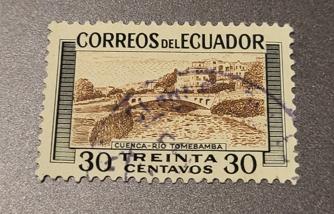 Tutti i francobolli: Ecuador 1953 alte briefmarke – Usato da St Gallen venduto da Stampsalshobby