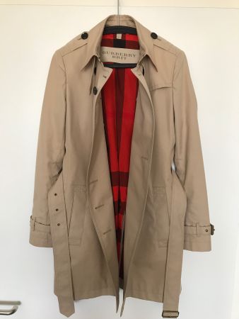 Burberry Trenchcoat beige, Gr. 40, farbiges Innenfutter