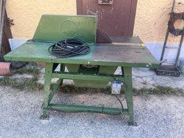 AL-KO Brennholzfräse / Wippsäge 380V – Rolltisch + 2 Sägeblä