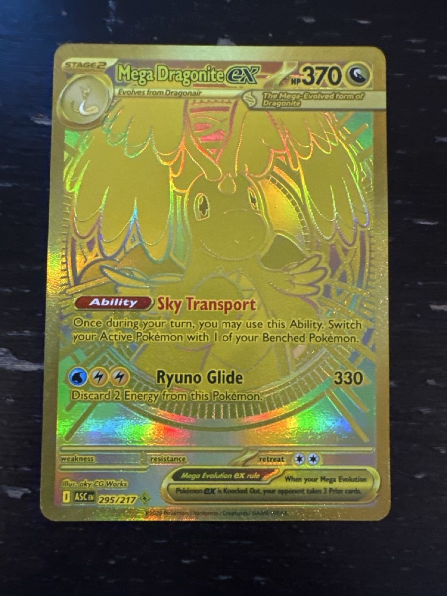 Pokémon Carte collezionabili: Mega Dragonite EX Gold 295/217 – Nuovo (secondo la descrizione) da Erlenbach ZH venduto da CAUGHTTHEMALL