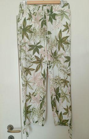 Chicorée Leinenhose Gr. S / Sommerhose Palmen Damen