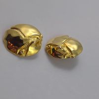 Vintage Clip Ohrringe goldfarben retro            679
