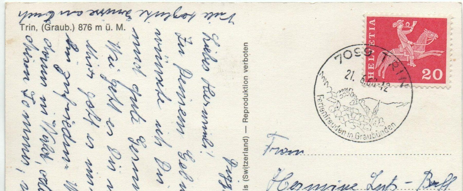 Cartes postales: TRIN – D'occasion à Jona par philajona 1