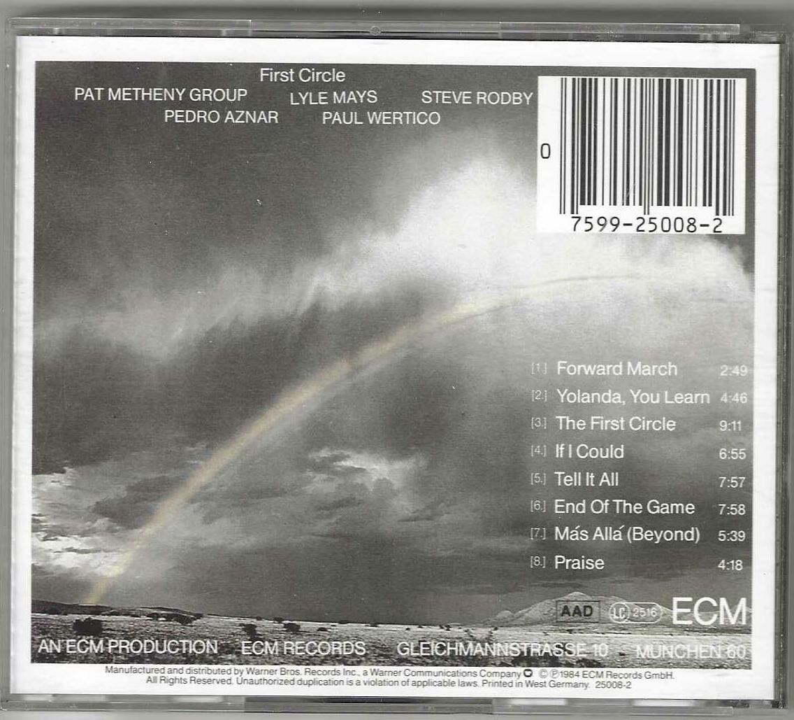 CDs: Pat Metheny Group – First Circle – D'occasion à Genève par CDLPBookS 1