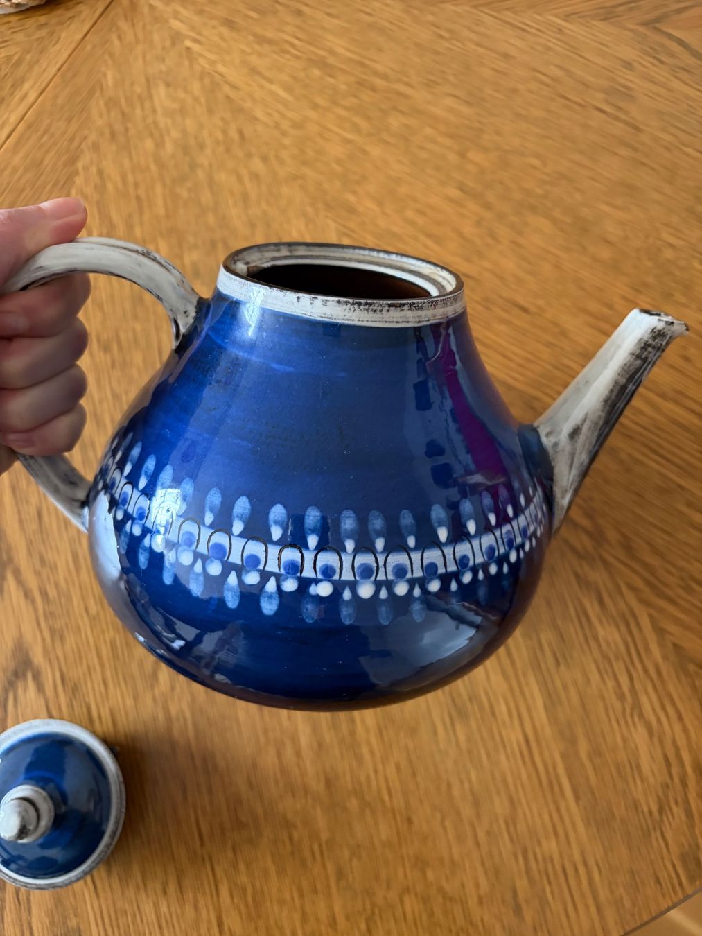 Teekannen: Hugo Kohler Biel Glazed Ceramic Teapot – Gebraucht aus Luzern von AM2nd 5