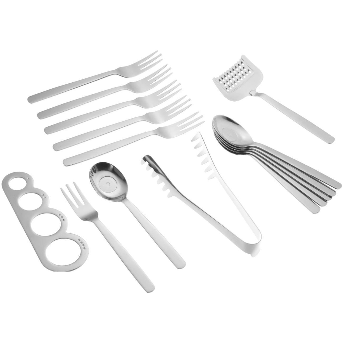 Bestecksets: Spaghettibesteck & Servierset 15 tlg. – Neu und originalverpackt aus Wettingen von kochshop 1