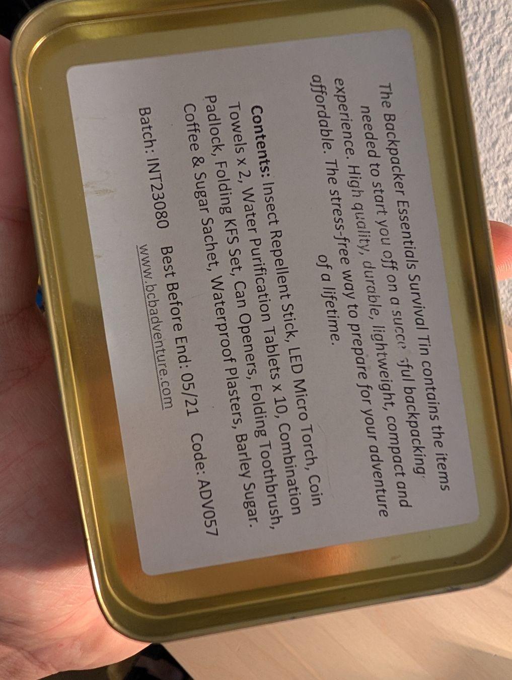 Tutti i DVDs: BCB Adventure B.E.S.T. Tin Survival Kit – Nuovo (secondo la descrizione) da Roggwil BE venduto da MA-4900 2