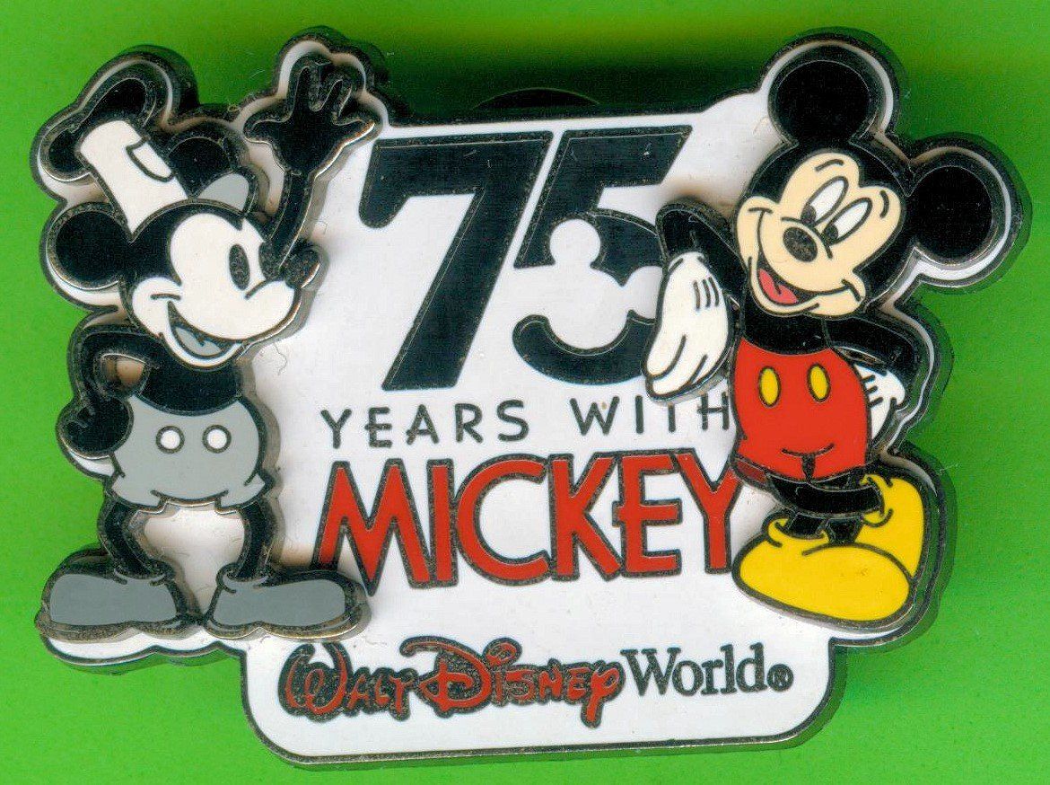 Disney Placchette & Badge: DISNEY  Word Disney World 75 Years  MICKEY – Usato da Winterthur venduto da Sammleroase