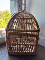 Vintage Vogelkäfig Rattankäfig Dekokäfig Vintage