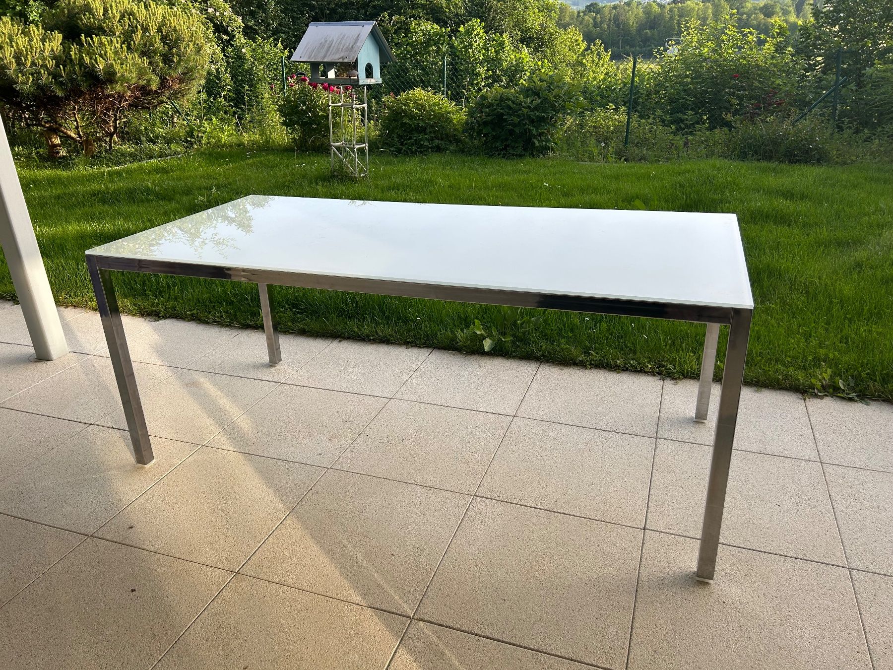 Tische: Glastisch mit Metallgestell – Gebraucht aus Dottikon von chr_mv86 1