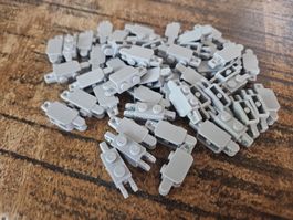 lego 30386 lot de 50 pièces Light Bluish Gray Hinge Brick