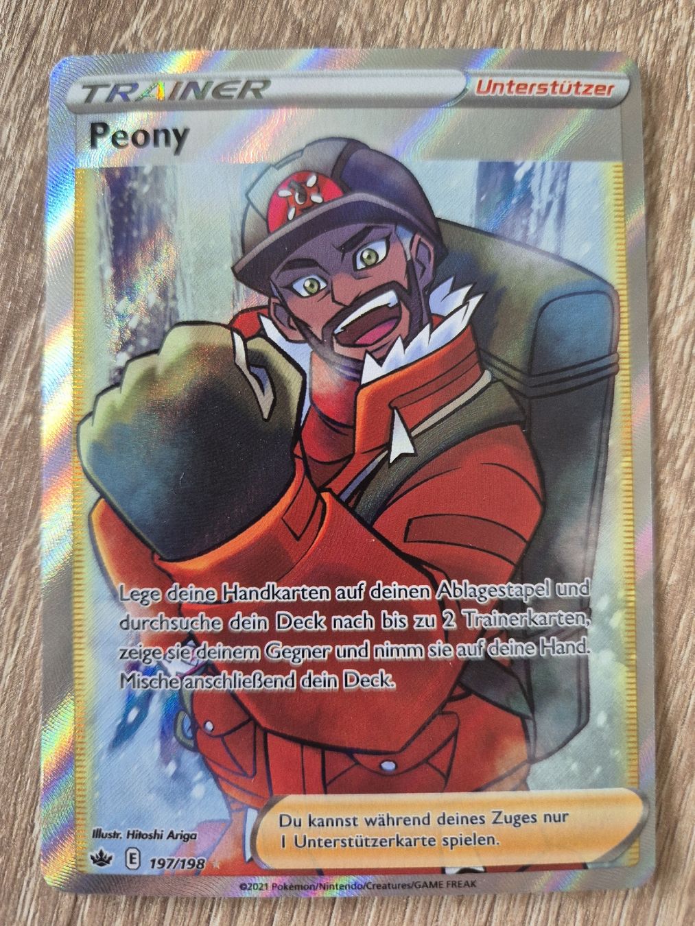Pokémon Carte collezionabili: Peony - Full Art - 197/198 - DE – Usato da Basel venduto da Sahrinia
