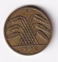 Deutschland 10 Rentenpfennig 1924 F