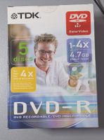 5er Pack DVD-R  1-4x SPEED Keep Case / Amaray