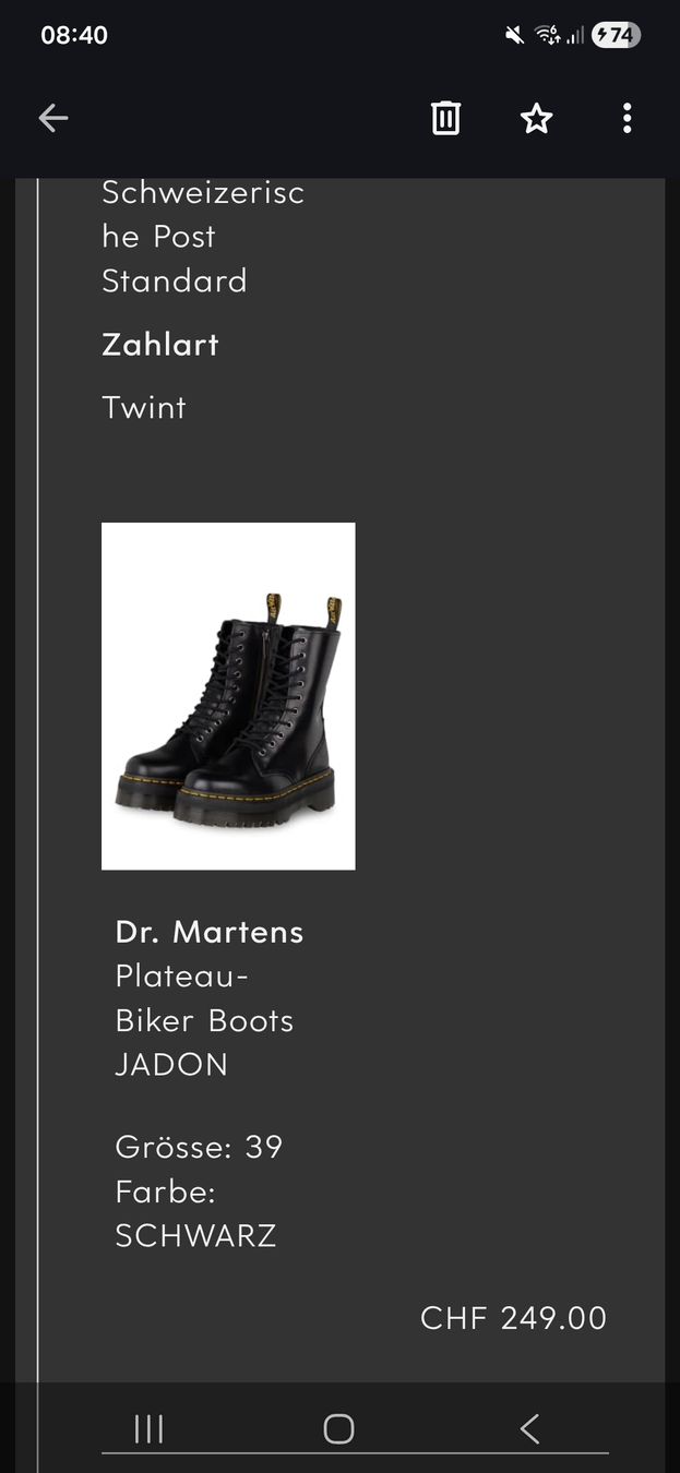Dr. Martens Scarpe da donna: Dr. Martens Audrick Gr. 39 - robuste Boots schwarz – Usato da Brugg AG venduto da Kitycity 5