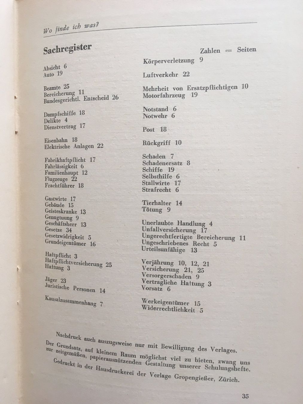 Bücher: Das schweizerische Haftpflichtrecht - E. Lienhart – Gebraucht aus Grenchen von Kogi7 7