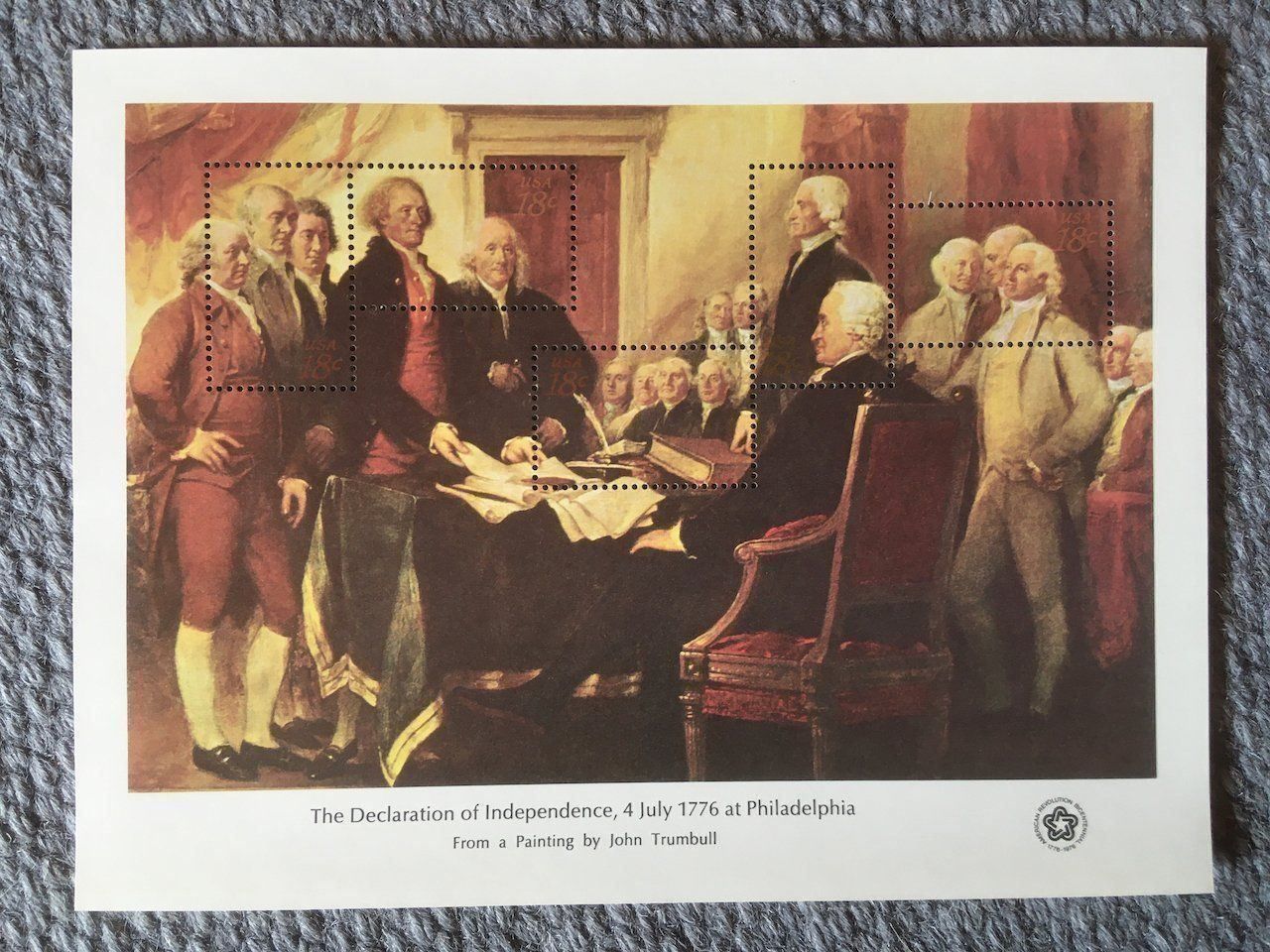 Tutti i francobolli: USA 4 Sonderblocks Bicentennial 1976 ** – Usato da Nesslau venduto da zueri6 5