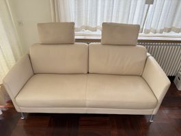 Intertime Design-Wohnlandschaft aus Echtleder, Sofa / Sessel