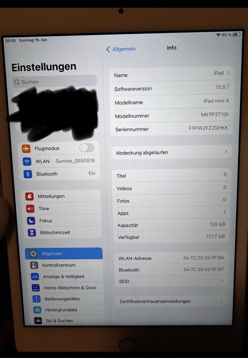Apple Tablet PC: Ipad Mini 4 – Usato da Turgi venduto da Donnidavee 2