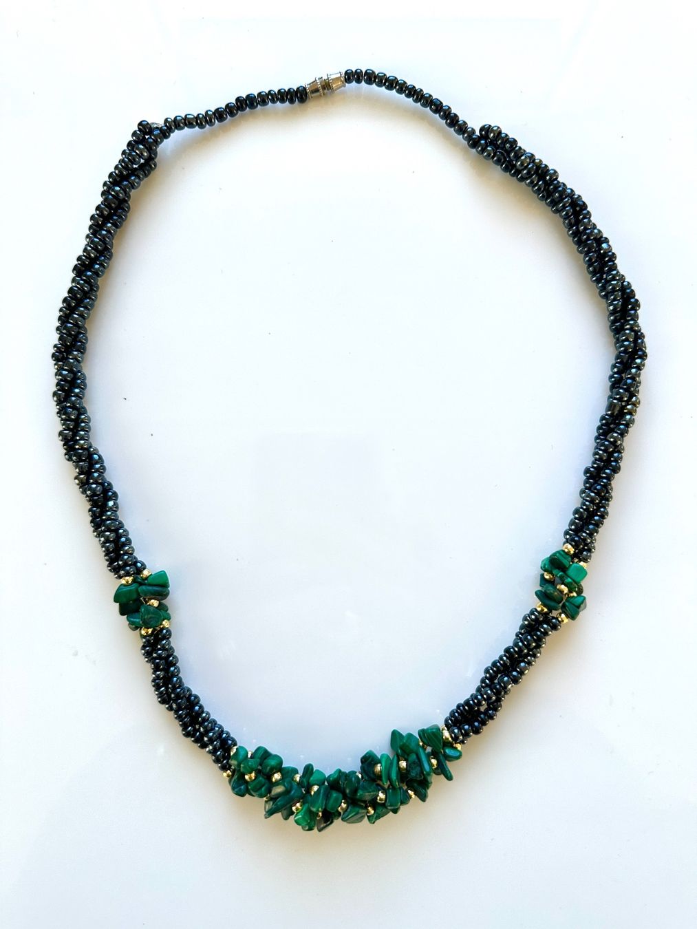 Altri gioielli: Schmuck-Set aus Malachit und Hämatit – Usato da Gebertingen venduto da poolsue 1