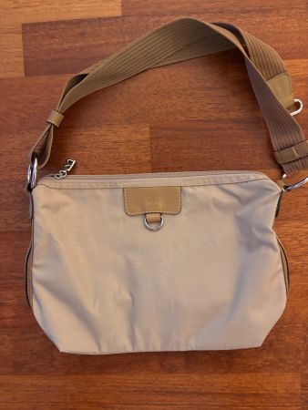 Bogner Handtasche beige Nylon wie Neu