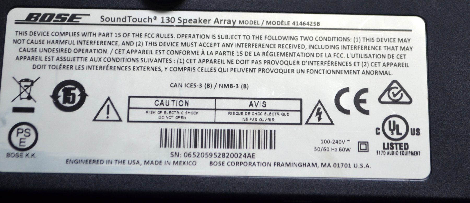Bose Lautsprecher: Bose SoundTouch 130 Array – Soundbar TV – Gebraucht aus Collonges von arashee 4