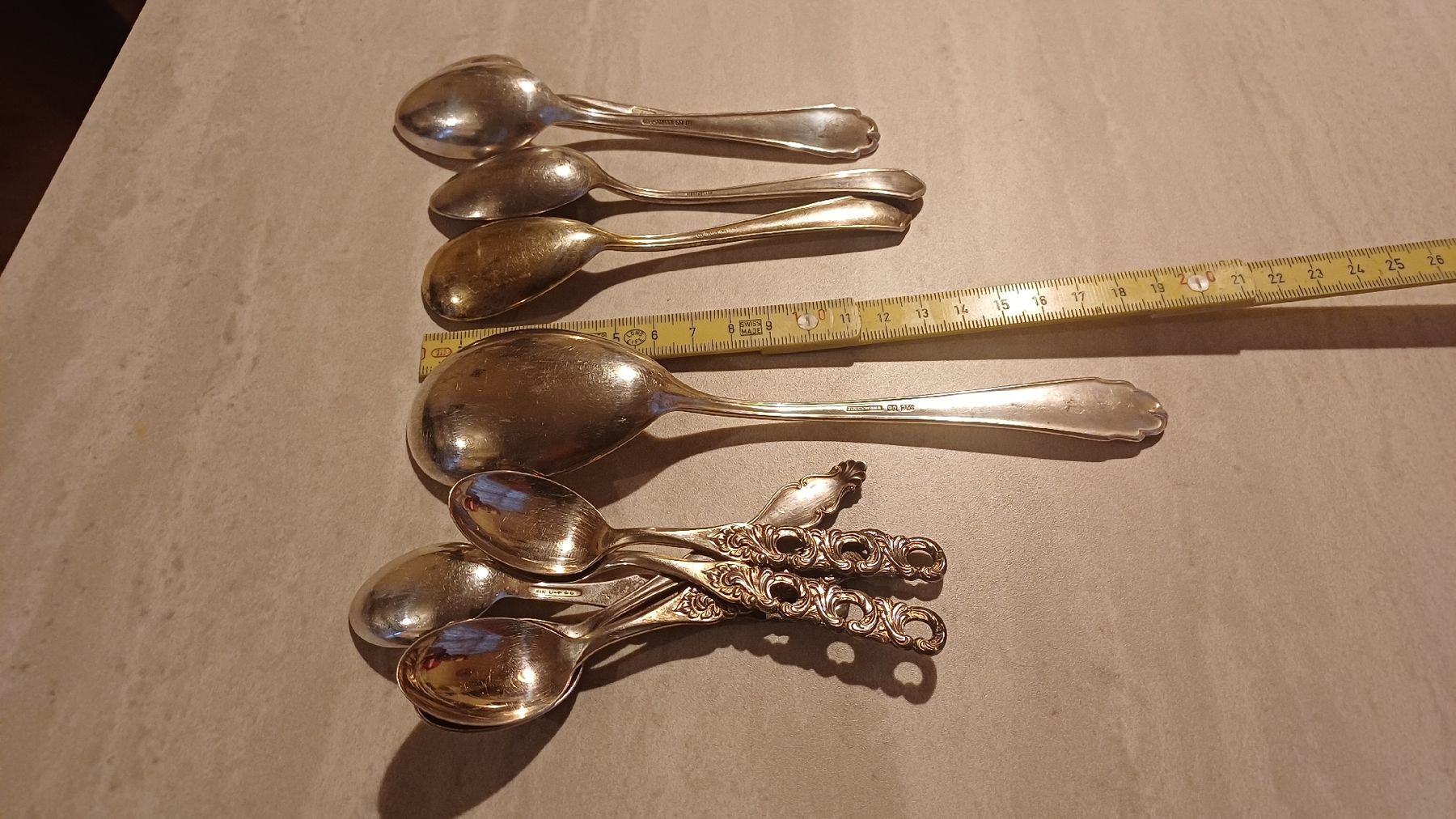 Cuillères: 10 verschiedene Löffel versilbert  – D'occasion à Flawil par Naphtali 1