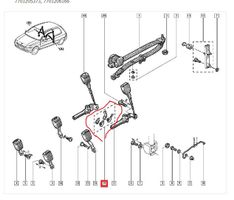 Renault  Befestigungssatz Gurtschloss  77 01 06 166