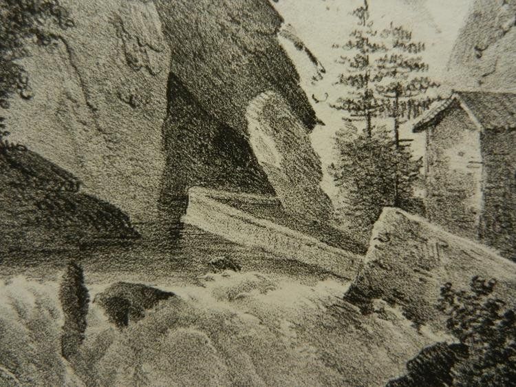 Gravures: Environs de la Chartreuse de Grenoble – D'occasion à Risch par Antikfee 7