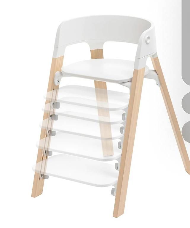 Stokke Seggioloni: Hochstuhl Stokke Steps weiss – Usato da Baldingen venduto da Lucky020806 4