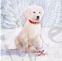 Serviette snow dog (1577) 2Stk.