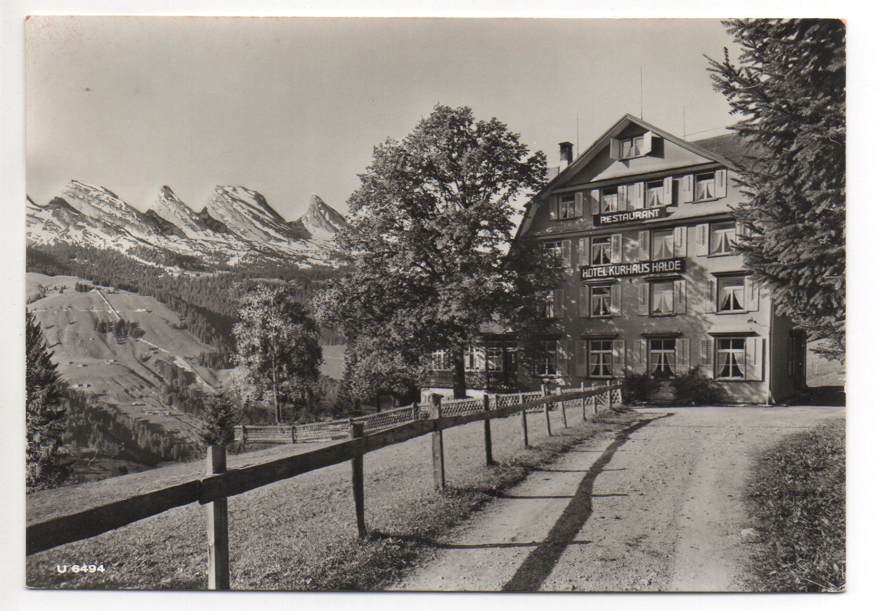 Cartoline postali: UNTERWASSER Kurhaus Halde – Usato da Jona venduto da philajona