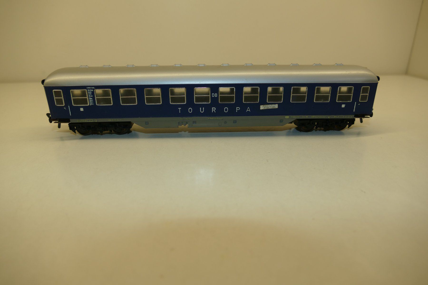 Fleischmann Modelleisenbahnen: Fleischmann H0: DB Personenwagen Touropa – Gebraucht aus Niederhasli von rail-duerst 1