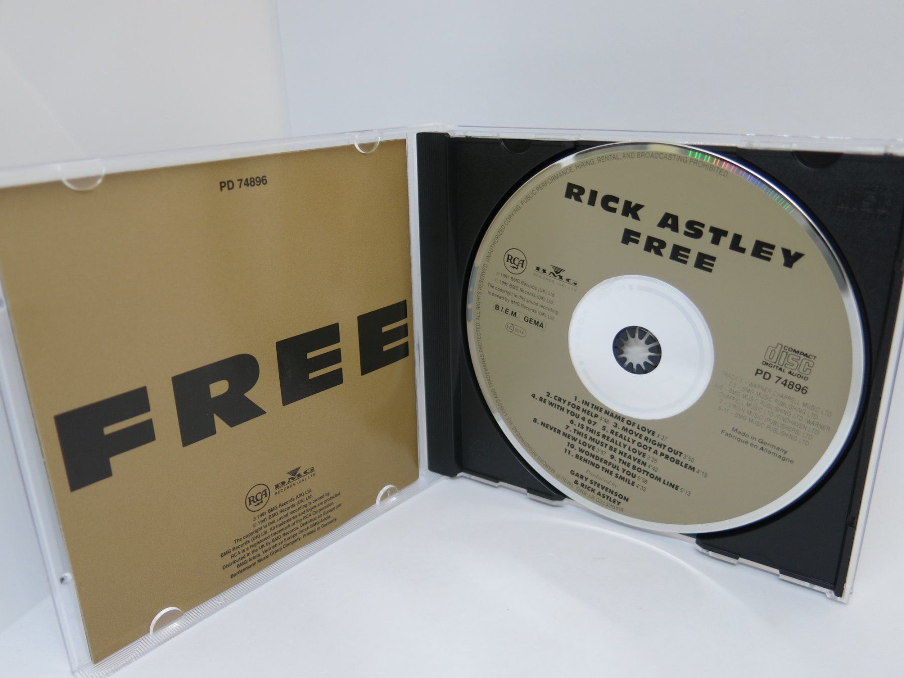 CD: CD Rick Astley – Free – Usato da Ernetschwil venduto da luisvonerni 1