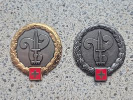 *** Beretemblem Set Infanterie Gold/Silber ***