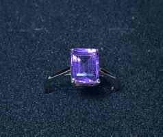 Amethyst Ring Silber 925 vergoldet 💎✨