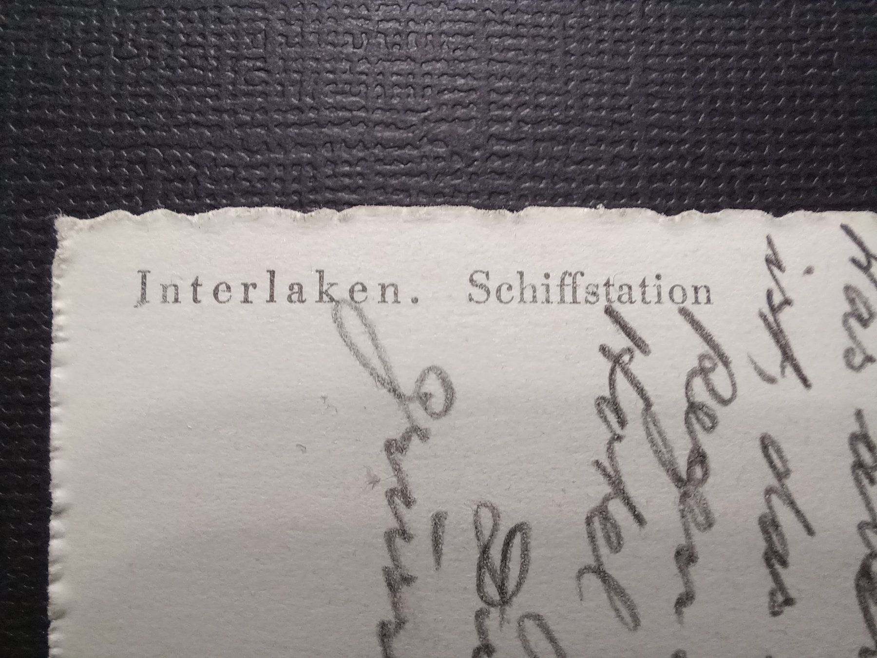 Cartoline postali: Interlaken Schiffstation, 1943 – Usato da Aarau Rohr venduto da mgvw 5