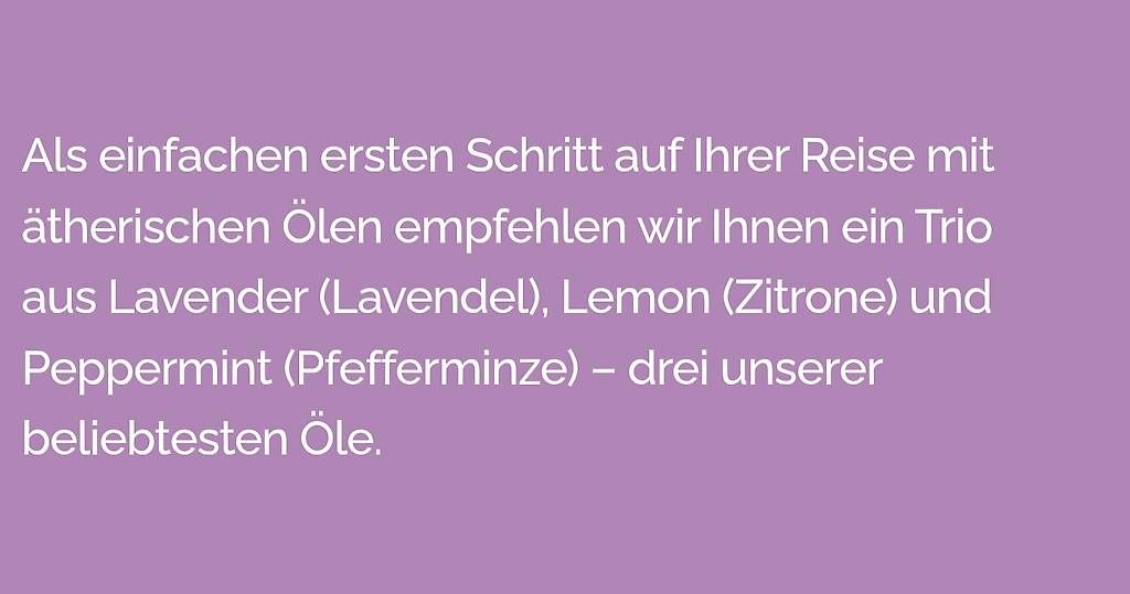 Doterra Oli essenziali: Doterra Beginner Set mit Lavender, Lemon, Peppermint – Nuovo e nell'imballaggio originale da Lyss venduto da Infinia 1