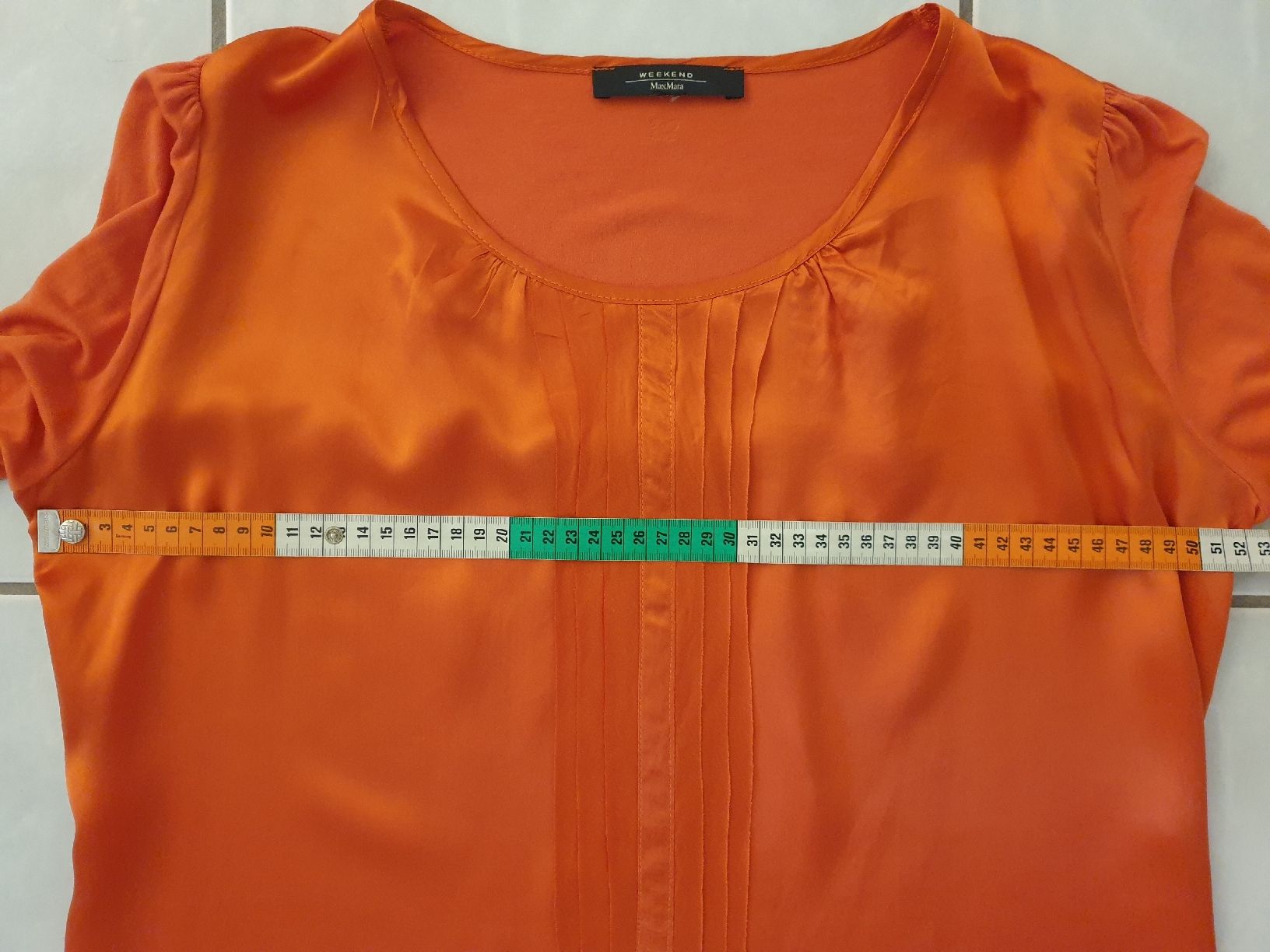 Max Mara Camicette: Max Mara Weekend blouse, L, orange, soie, viscose – Usato da Neuchâtel venduto da Verenas12 6