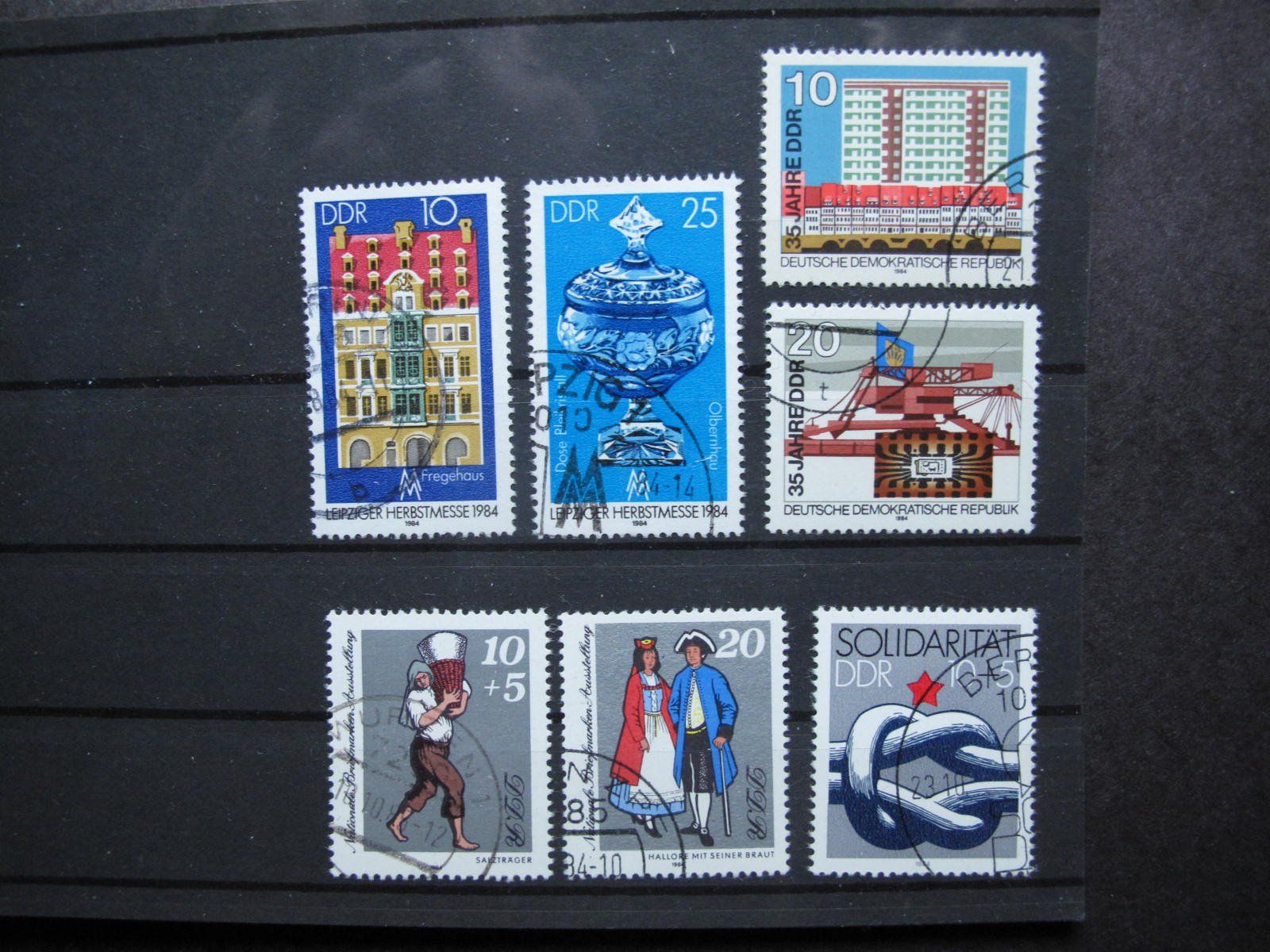 Tutti i francobolli: DDR 1984 Briefmarkenausstellung  gest – Usato da Wil SG venduto da fva01