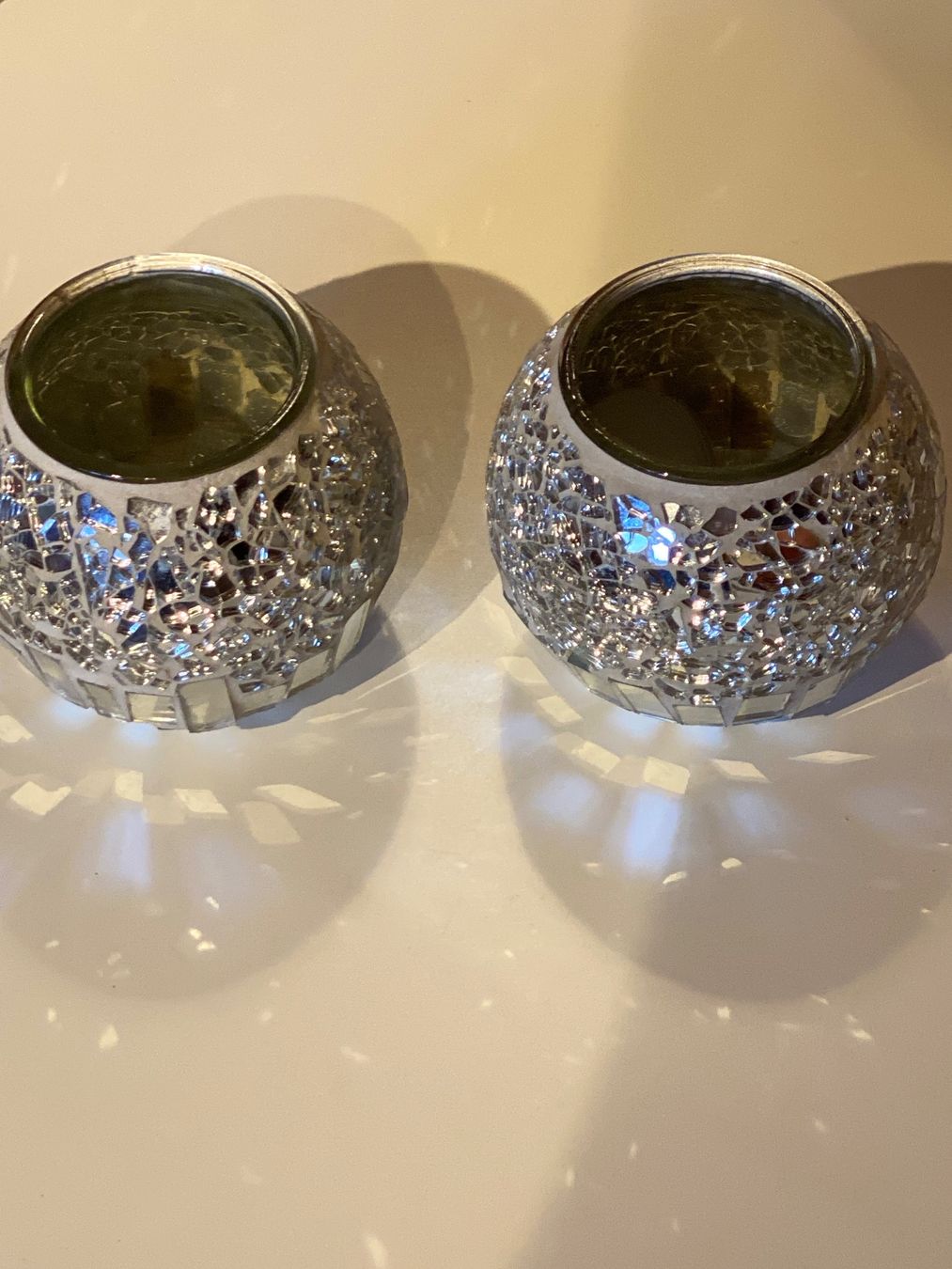 Portacandele: WINDLICHTER MOSAIK-SILBER,2ER-SET – Nuovo (secondo la descrizione) da Meienried venduto da ManuelaBoutique 2